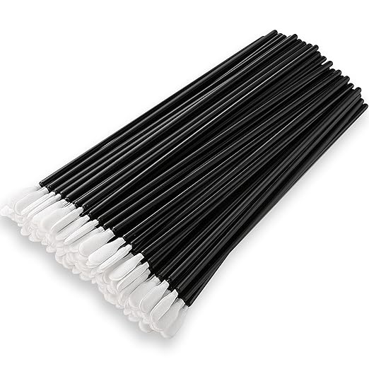 6.3" Polyester Swabs Lint Free Long Sticks, Length/Swab Head Width=160 mm/6.5 mm (A5157A, 1,000 pcs, Orange)