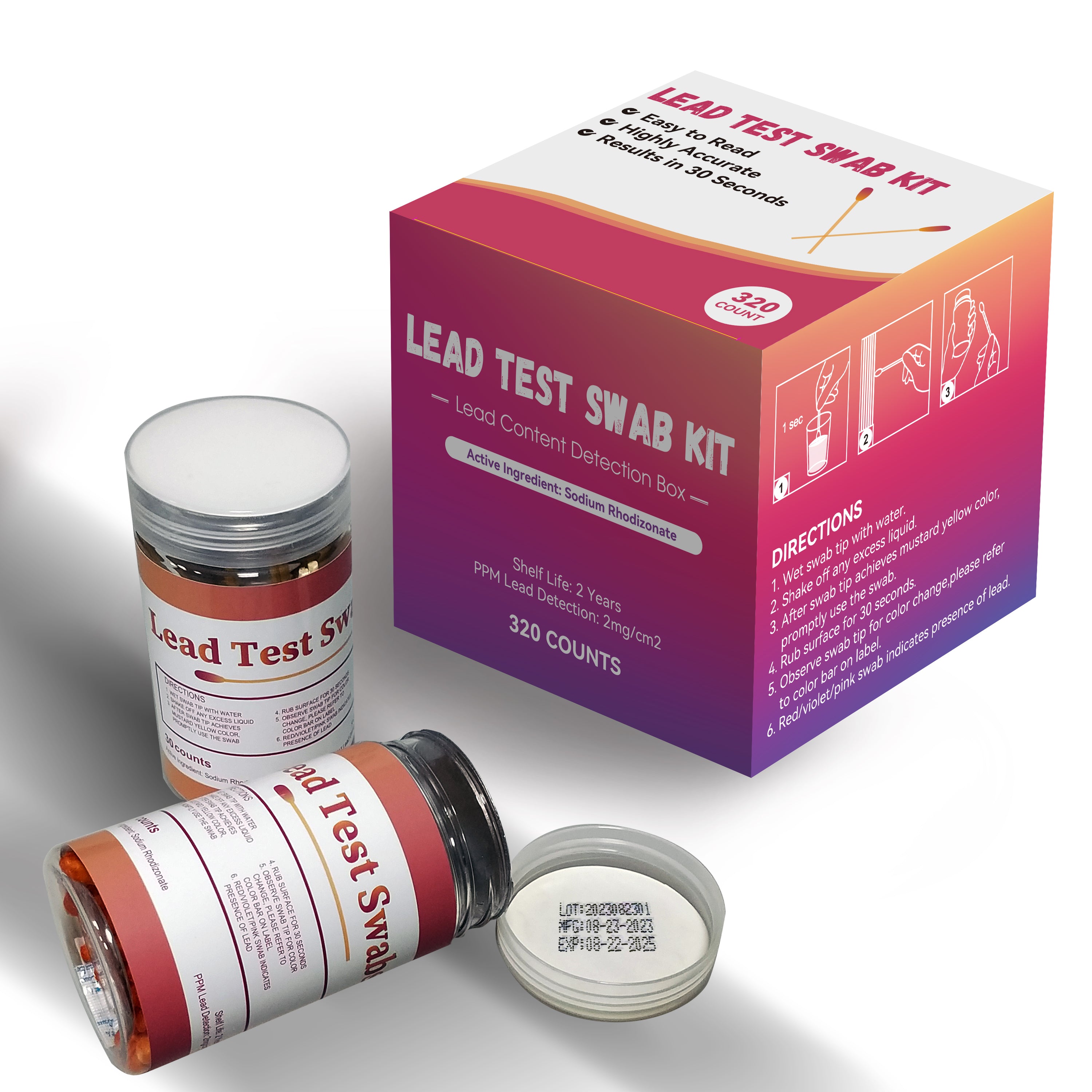  Lead Test Kit in Dust Wipes 20PK (5 Bus. Days