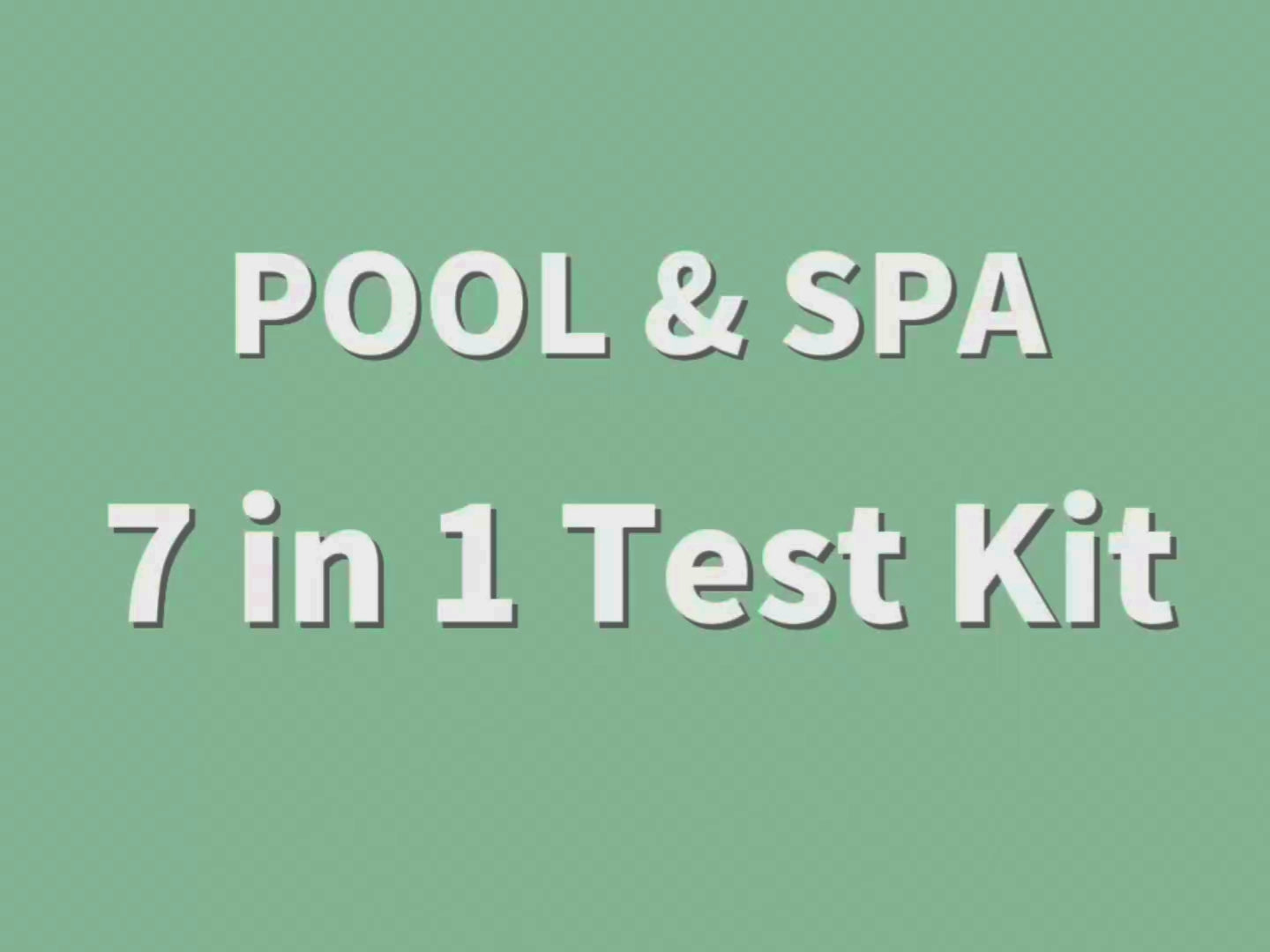 7 in 1 Pool PH Testing Kit Super Accurate Water Hardness Acid Test Kit Pool Maintenance Kit